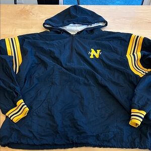VTG Champion Dark Blue and Yellow US Navy Windbreaker